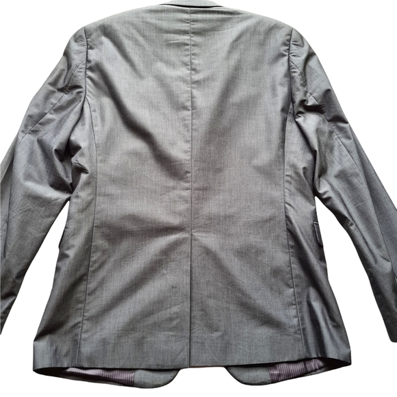 POLITIX Luxe M Mens Grey Luxury Wool Blend Jacket - Picture 3 of 13